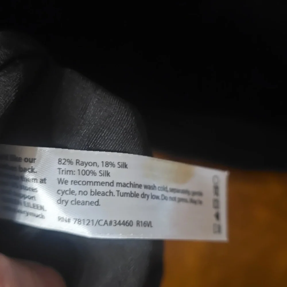 NWT Eileen Fisher Velvet Black Banteau Kimono Top Women's 2x - Picture 8 of 11